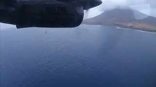 Landing in St. Eustatius (Caribbean) | Winair DHC-6-300