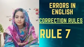 Find Mistake Rule 7 Errors in English | Error Detection & Correction | Correction CSS/PMS English