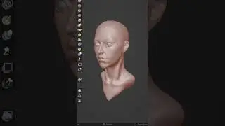 Basic head Blender sculpturing #blender3d#blender #sculpture #3dsculpting