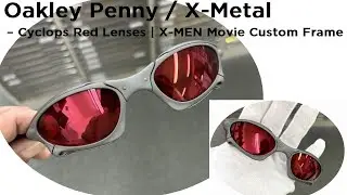 Oakley Penny X-Metal &ndash; Cyclops Red Lenses | X-MEN Movie Custom Frame
