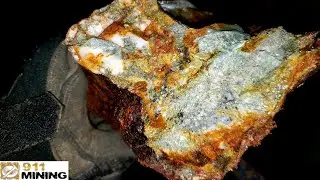 Heavily Mineralized Outcrop In Mine Dump!