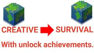 how to make creative world to survival in Minecraft bedrock.