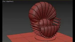 Advanced organic chair modeling techniques in 3ds Max