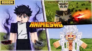 THIS ANIME ADDON FOR MINECRAFT BEDROCK IS INSANE 🔥 | ANIMES WG MCPE 1.21+ 