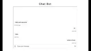 Azure ChatBot showing Covid-19 Information using QnA maker