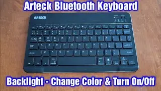 Подсветка Bluetooth-клавиатуры Arteck &mdash; как изменить цвет и включить/выключить