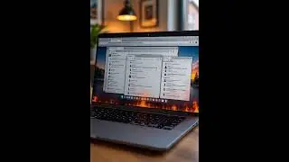 A laptop overheating and screaming because you opened 72 tabs