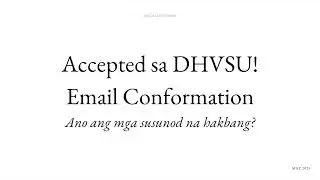 Email Confirmation/Change Password Guide for Incoming Freshies | DHVSU/PSU Starter Kit!
