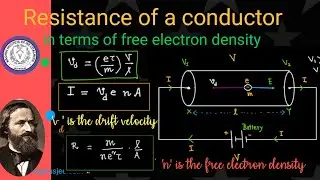 Electric Resistance of a conductor with the knowledge of drift velocity of free electrons