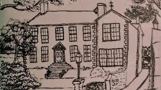 Bronte Parsonage inked sketch