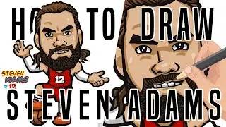 🏀HOW TO DRAW NBA PLAYER/Steven Adams/Houston Rockets/procreate painting/~🏀#cartoon #draw #nba