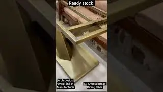 SS PVD coating dining table, 'X' dining table