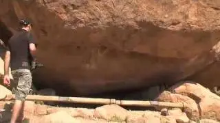 White Lady Painting Namibia