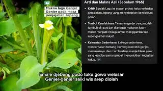 Genjer Genjer, keterangan lagu di diskripsi.