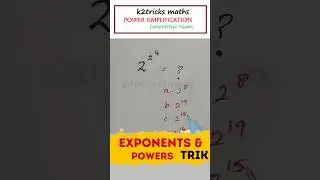 Exponents and Powers | Power Simplification | Surd and Indices Problems #shorts #exponentsandpower