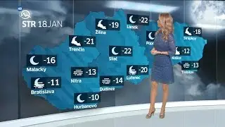 Mirka Alm&aacute;sy Slovakia Weather Presenter 18.1.2017