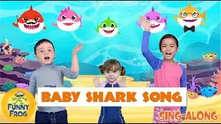 Baby Shark Sing-Along 🦈 | Karaoke Version for Kids | Funny Frog Songs