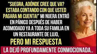 Mi Nuera Intentó Endosarme La Cuenta De Su Banquete, Pero Lo Que Escuchó A Cambio    Fue Devastado