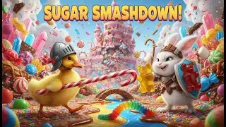 Giant Candy War: Duckling and Rabbit Edition (Cute & Funny)