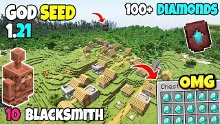 🔥Ultimate (God Seed) For Minecraft 1.21 Bedrock And PE | 10 Blacksmith Seed | Minecraft Seeds
