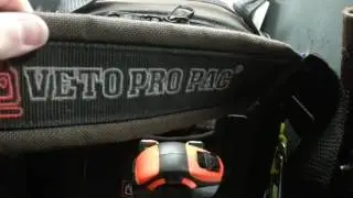 Veto Pro Pac MC small Modification, adding a tape measure holder.