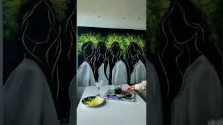 Wow! Painting a picture with dried flowers