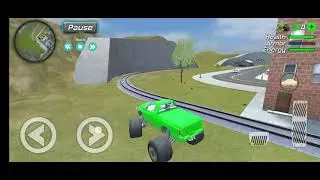 train vs monster truck(rope frog ninja hero)