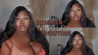 EASY LONG-LASTING SUMMER MAKEUP ROUTINE *BROWS INCLUDED*