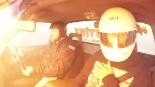 Burnout Car Catches ON FIRE! He KEPT GOING!?