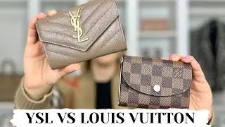 Сравнение кошельков Louis Vuitton Rosalie и YSL Cassandre: плюсы и минусы, что помещается внутри ...