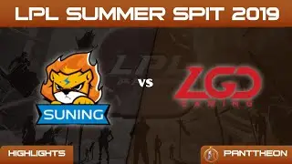 [SN vs LGD] Game 1 W2D6 Highlights LPL Summer 2019  Suning Gaming vs LGD Gaming