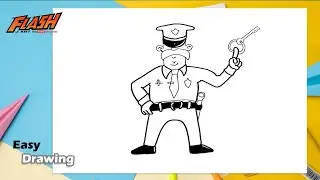 how to draw security guard