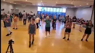 In the House Line Dance by Sue Ann Ehmann,  Demo 2 (Dance in the Sand)