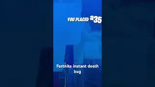 Fortnite instant death bug #glitch #fortnite #chapter5 #bug #fortniteglitch #shorts
