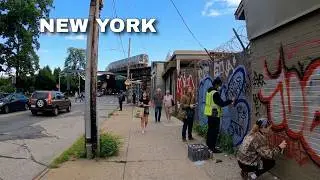 [4K]🇺🇸Walking Logan Street and Jamaica Avenue Brooklyn New York