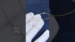 VC 18K Yellow Gold Sweet Alhambra MOP Bracelet.