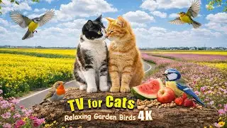 🔥 Cats & Dogs Can&rsquo;t Look Away 🐦 Endless Birds | 1.5 HOURS Bird TV 4K HDR