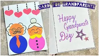 Handmade Birthday Card For Grandparents | DIY Gift Idea For Grandparents | Easy Greeting Card