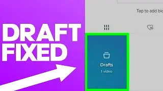 How To Fix TikTok Draft Video Problem on Android and IOS - Solve Drafts Videos on Tik Tok Problem