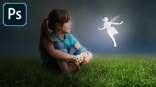 Glowing Fairy & Girl - Fantasy Photoshop Manipulation Tutorial