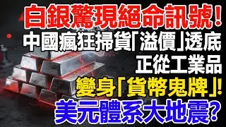 白銀驚現絕命訊號！中國瘋狂掃貨「溢價」透底，正從工業品變身「貨幣鬼牌」！美元體系大地震？#白銀#黃金#貴金屬#美元#現貨價格#投資#理財#黃金#銀行#經濟學#金融#理財#晚年生活#晚年幸福