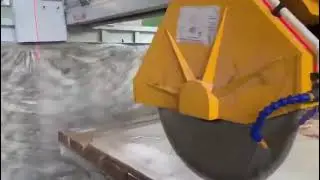 WANLONG Granite Marble Stone Machinery PLC 700 Laser Bridge Cutting Machine