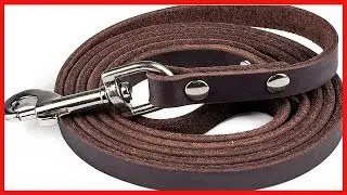 Mighty Paw Leather Dog Leash  5 ft Leash Super Soft Distressed Real Genuine Leather  Premium