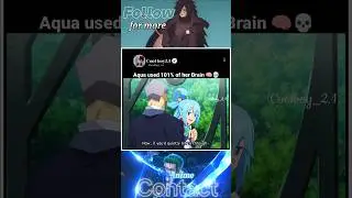 Aqua used his brain 🧠💀#shorts