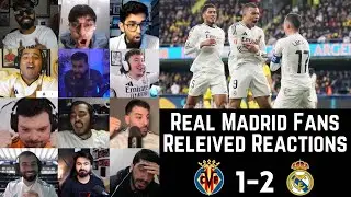 REAL MADRID Fans Relieved Reactions to VILLARREAL 1-2 REAL MADRID | La Liga GW 28 | 15-03-2025