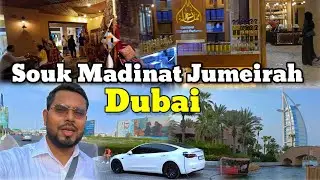 Souk Madinat Jumeirah | Little Venice 🇦🇪 | Dubai Mall | Tesla Car & Charging Station | Arsalan Ahmad