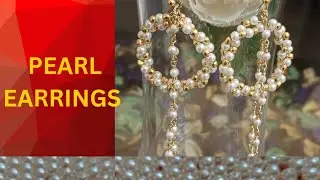 Handmade Pearl Earring/Easy Handmade Jewelry Tutorial#priyaadesignstudio #beadedjewelry #diy