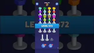Nut Sort Level 1372 - Color Puzzle Game by Kiwi Fun #games #puzzle #NutSort #NutSortSolution
