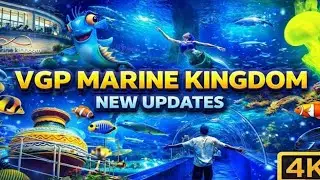 Asia's Largest Underwater Tunnel Aquarium | VGP Marine Kingdom Tour Guide 2025 -Chennai | Sharks🐬🐠 