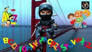 Ninja Alphabet Bridge Run | Alphabet Song for Kids #kidssong #kidsmusic #preschool #ninja #alphabet